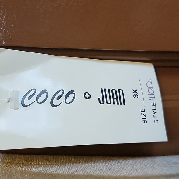 Coco+Juan-Linen blend tan colored sleeveless maxi dress 3X. NWT. - Picture 5 of 12